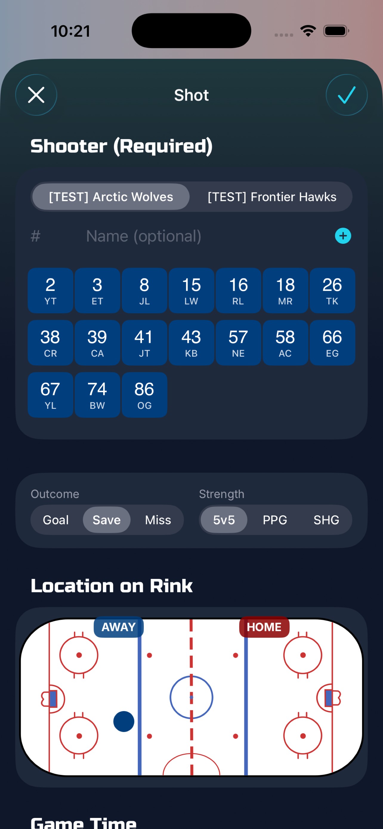 PuckMetrix stats dashboard