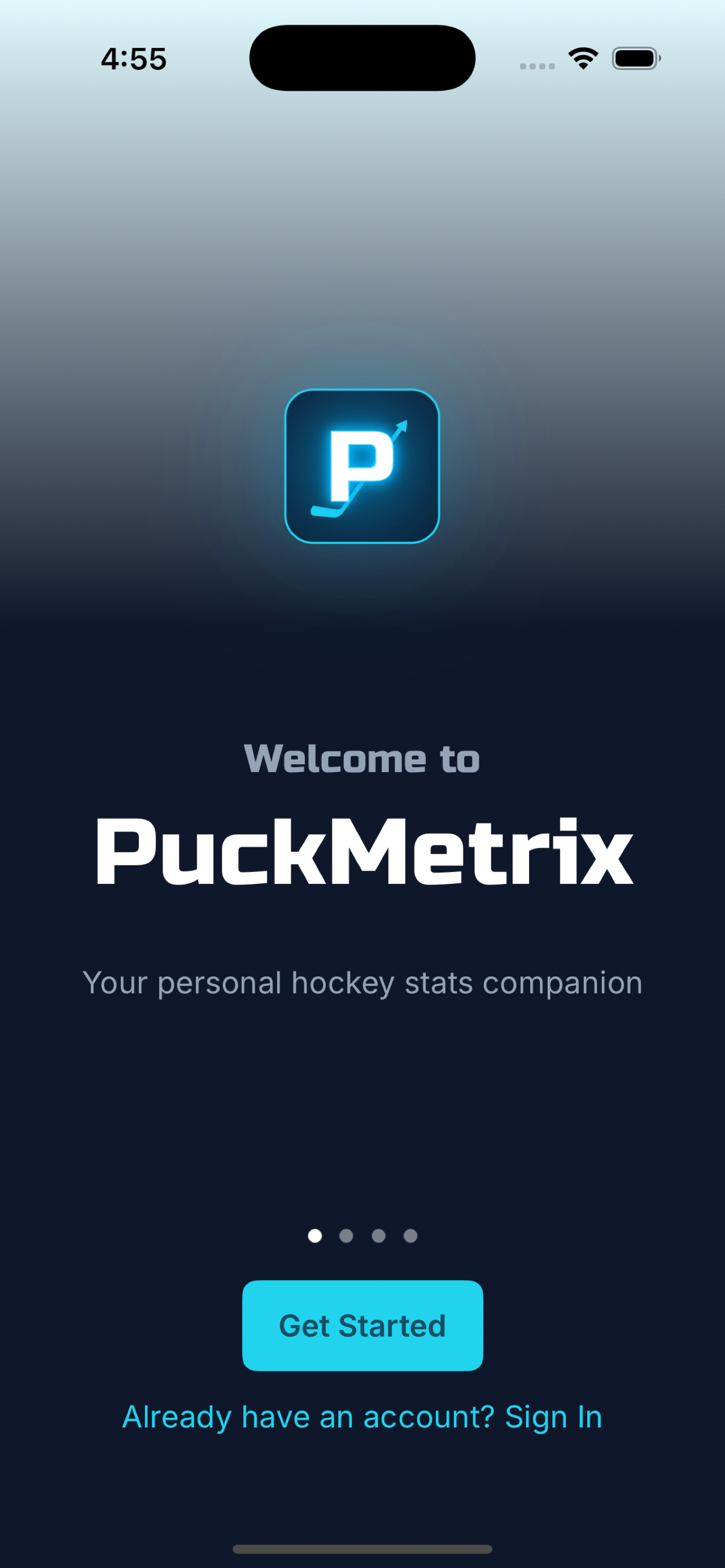 PuckMetrix game history